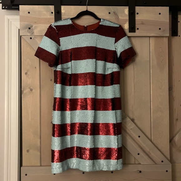 NWT Maeve Short Sleeve Sequin Mini Dress - Picture 2 of 12